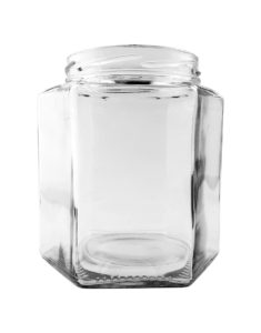 750ml Hexagon Glass jar