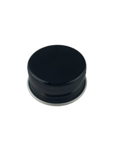 Black aluminium cap