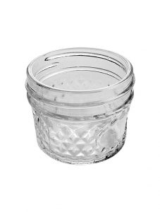 100ml Miami diamond mason glass jar