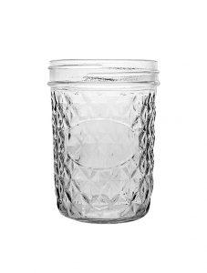 500ml dallas diamond mason glass jar