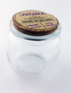 Candle jar sticker