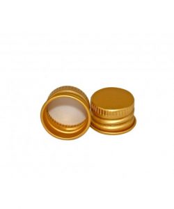 gold aluminum screw cap