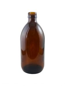 amber glass bottle