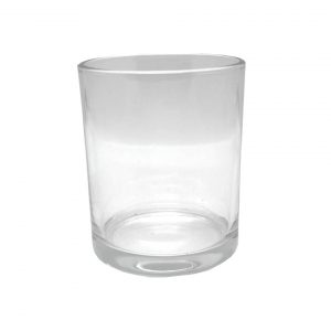clear candle glass cup