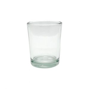 transparent mini candle glass cup