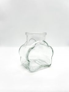 plum blossom glass jar