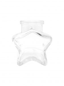 star mini glass jar