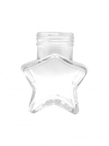 star mini glass jar screw mouth