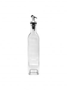 dispenser cap nozzle cap sauce clear glass bottle