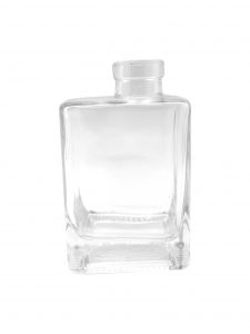clear liquor glass bottle
