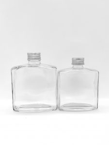 clear liquor glass bottle