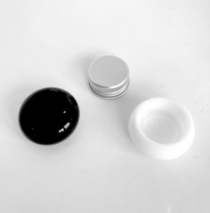 aluminum and plastic cap